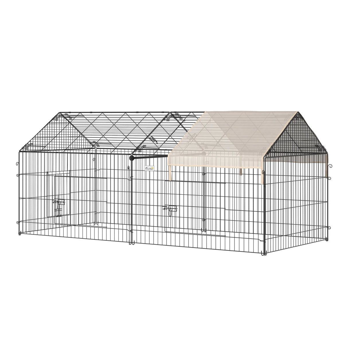 87x41x41-IN Catio Rabbit Guinea Pig Cage Chicken Coop Run, Small Animal Enclousure Outdoor Indoor with Cover and Multipl