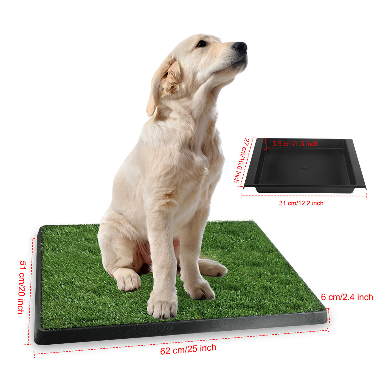 1Pc Dog Potty Training Artificial Grass Pad Pet Cat Toilet Trainer Mat Puppy Loo Tray Turf For Small Medium Dogs Indoor