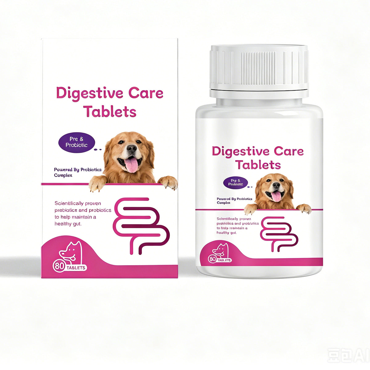 Dog Pre & Probiotic Digestive Care Tablets, Gut Health Supplement For Dogs, Supports Digestion, Immunity, Skin & Vision