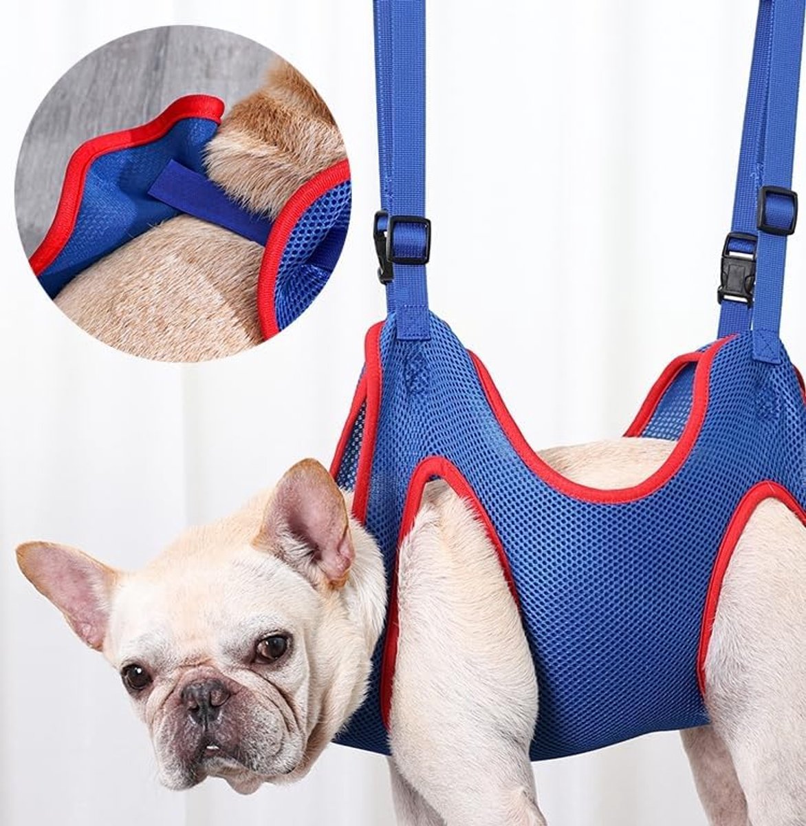 Blue Size S Pet Grooming Hammock | Nail Trimming Aid | Cat & Dog