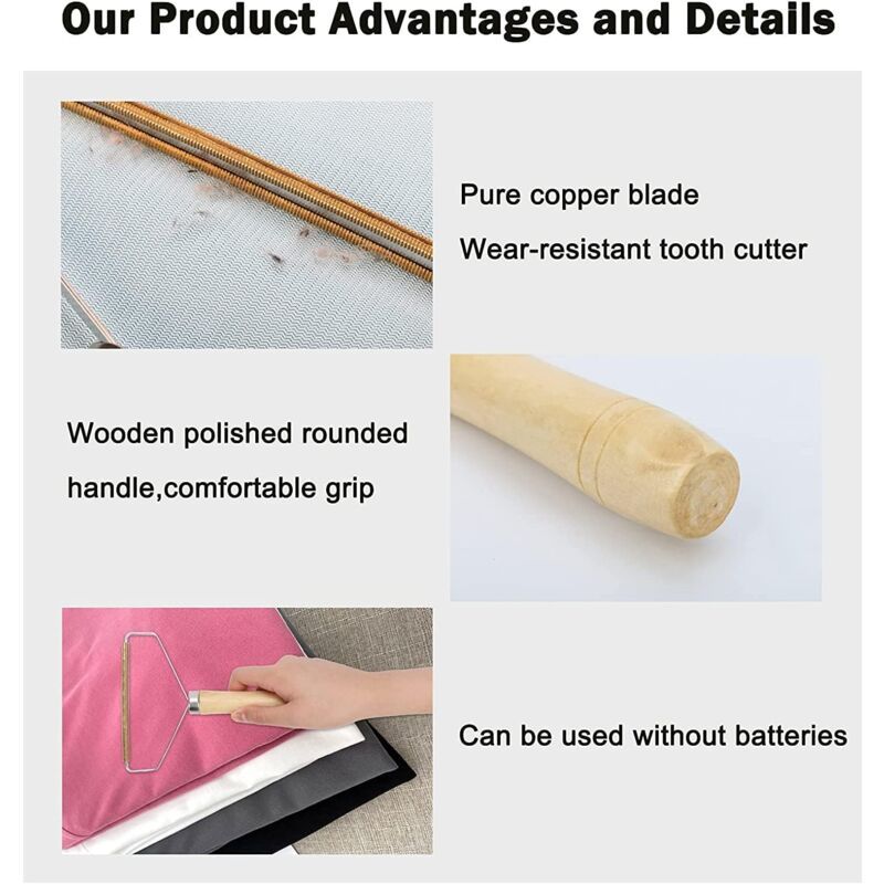 Manual Lint Remover Brush | Portable Pet Hair & Carpet Cleaner