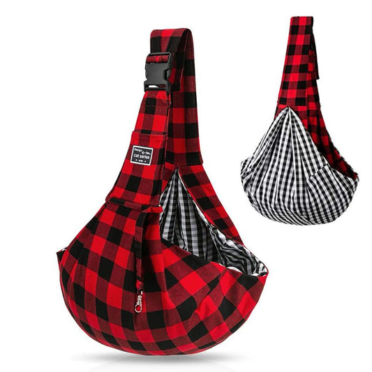 Reversible Dog Carrier Sling | Adjustable Hands-Free Pet Tote Bag
