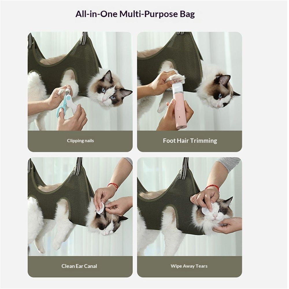 2 pack Cat and Dog Grooming Hammock for Nail Clipping、Grooming