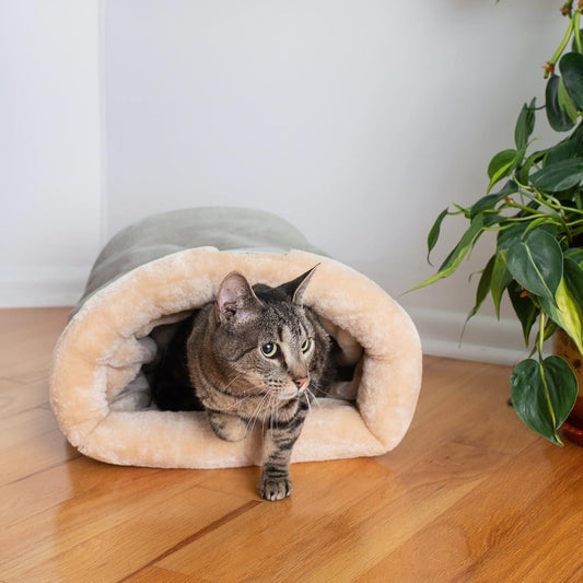 Universal Warm Pet Bed for Cats and Dogs Dark Brown