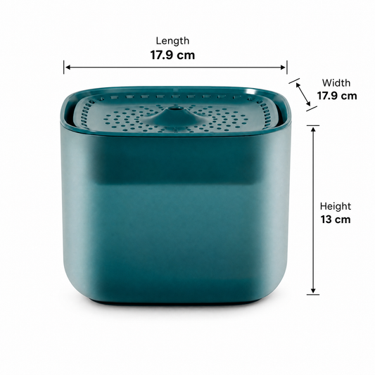Green 3L Automatic Cat Water Fountain | 6 Filters | Ultra-Quiet