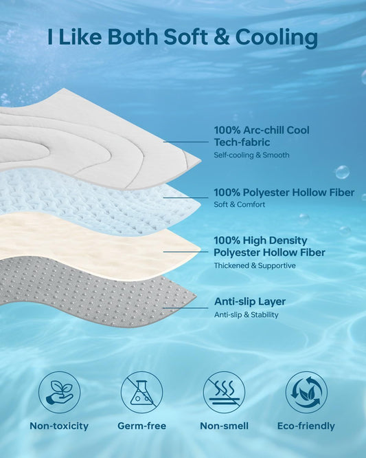 Cooling Mat for Dogs, 59" x 40" Self-Cooling Dog Bed with Arc-Chill | Grey
