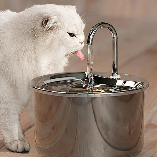 Electric Pet Water Dispenser | 1.8L Stainless Steel