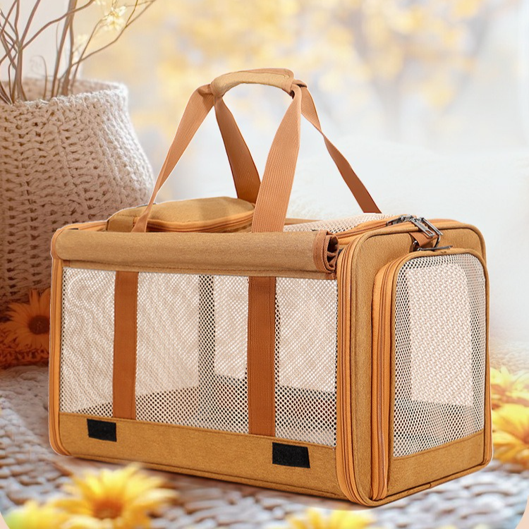 Multifunctional Pet Travel Bag: Large Capacity | Brown