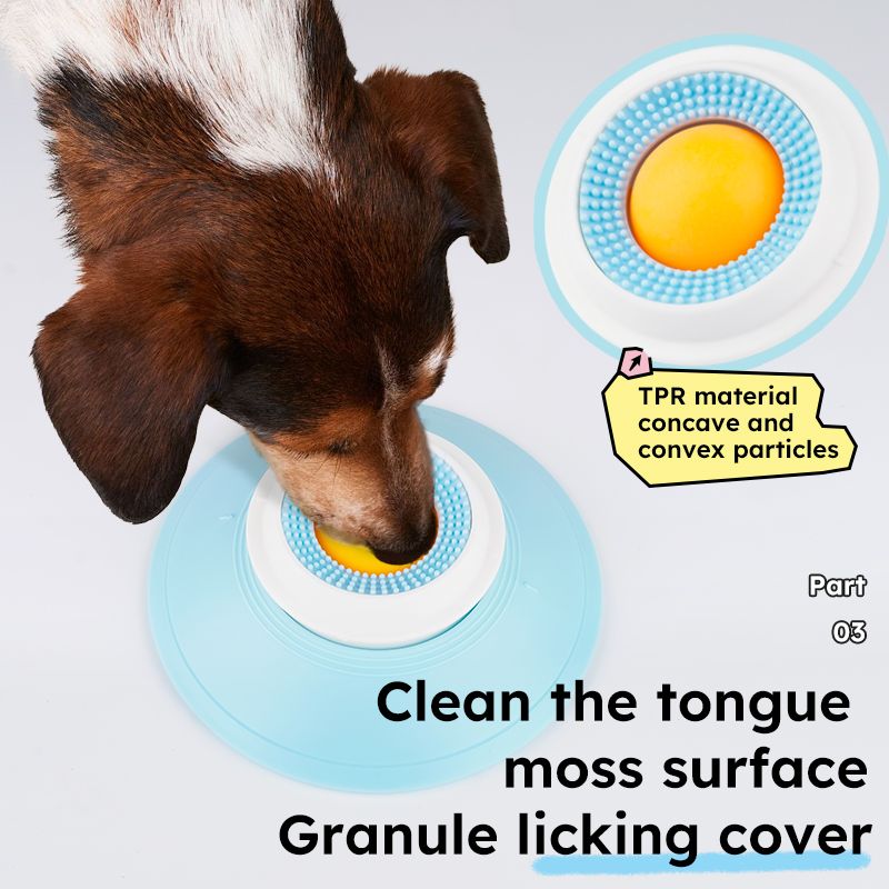 Pet Slow Feeder Bowl | Non-Slip Puzzle Feeder | Cat & Dog | Yellow