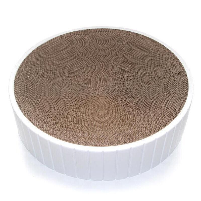 Blue 2-in-1 Round Cat Scratching Board | Cat Sofa