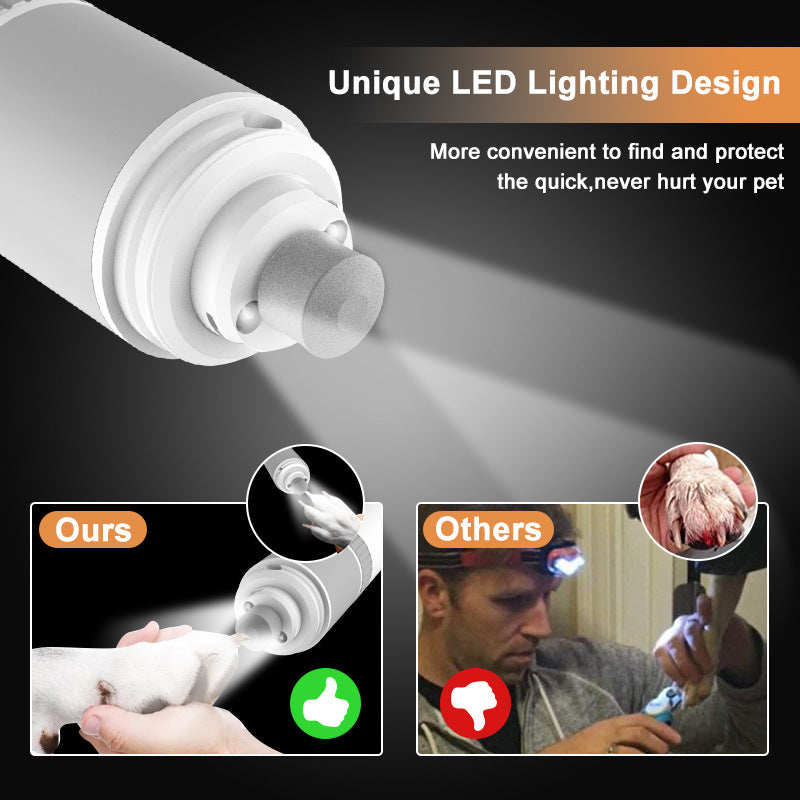 Rechargeable Pet Nail Grinder | Dog & Cat