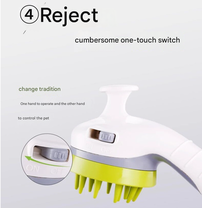 White Pet Bathing Showerhead | Dog-Friendly