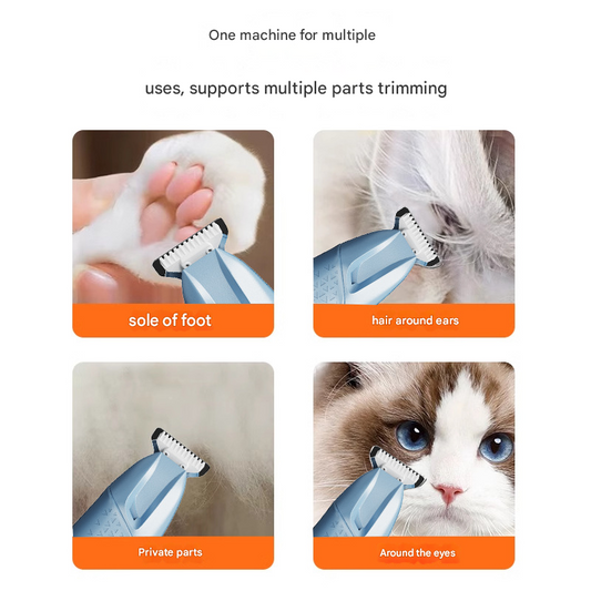 Purple Precision Pet Paw Trimmer | Waterproof & Rechargeable
