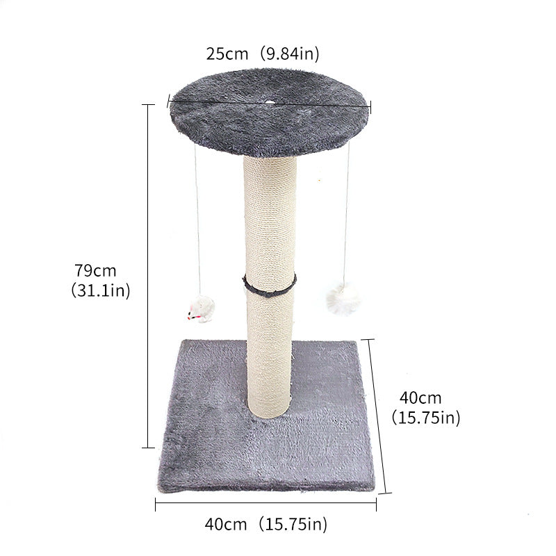 Cat Climbing Frame with Sisal Scratching Post | Grey