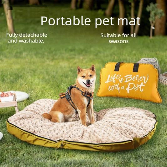Green S size Portable Foldable Pet Bed Mat