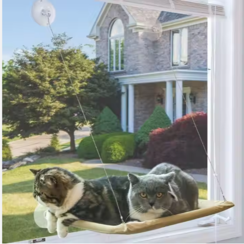 Hiphoppet Best Selling Washable Window-Mounted Sucker Cat Hammock Cat Nest Seat Elaxing Spot To Lounge For Cats