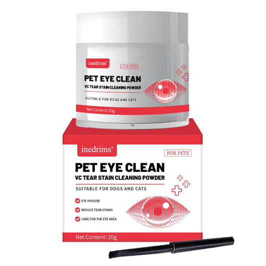 Pet Tear Stain Removal Powder - Natural And Gentle Formula, Eye And Fur Care, Tear Stain Removal And Brightening, An Ess
