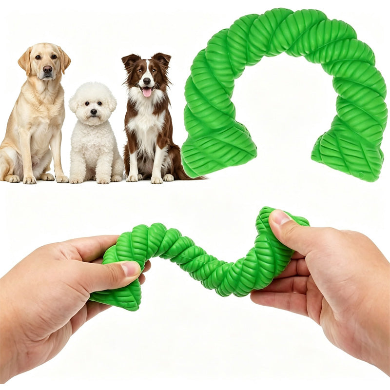 Natural Rubber Horseshoe-Shaped Chew Toys,Dog Toys For Aggressive Chewers, Dog Toys For Medium Large Dogs, Toys For Tran