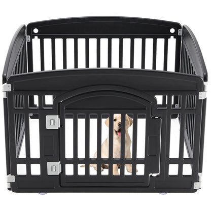 Dog Playpen Safe & Secure Indoor/Outdoor Pet Fence | Folding & Portable | Ideal for Small to Medium Dogs | Easy to Clean