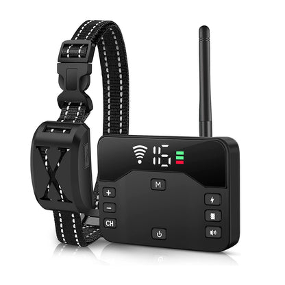 2 In 1 Wireless Electric Dog Fence Waterproof Pet Shock Boundary Containment System Electric Training Collar With 2 Rece
