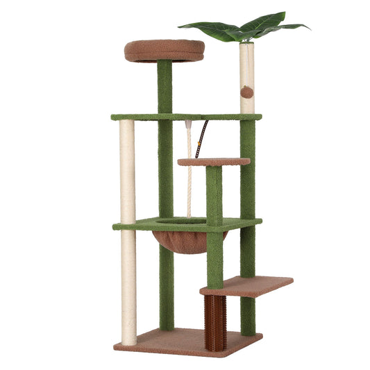 i.Pet 152cm Jungle Cat Tree Tower | Leafy Canopy