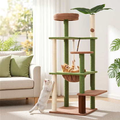 i.Pet 152cm Jungle Cat Tree Tower | Leafy Canopy