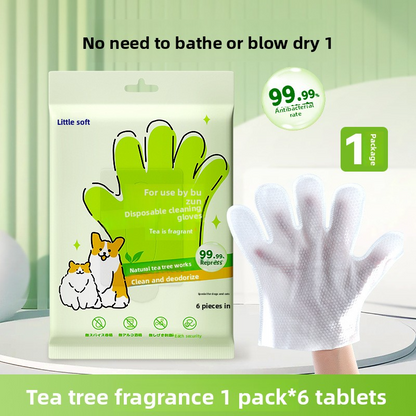 Pet Cleaning Gloves for Dog Bathing & Deodorizing | 2-Pack