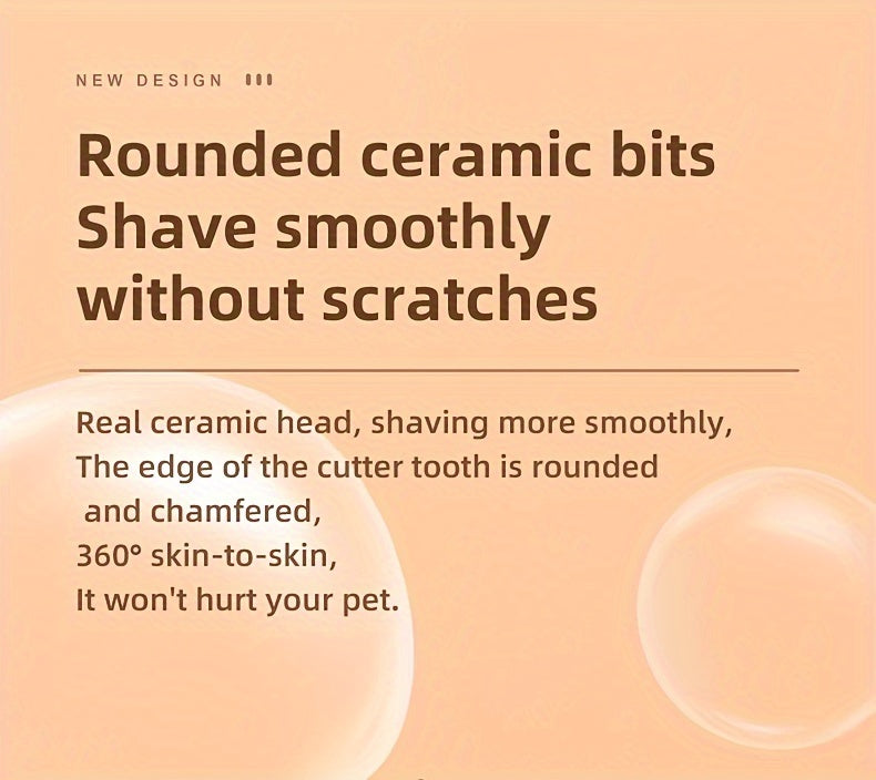 Low-Noise Pet Clipper for Dogs & Cats | 90-Min Runtime
