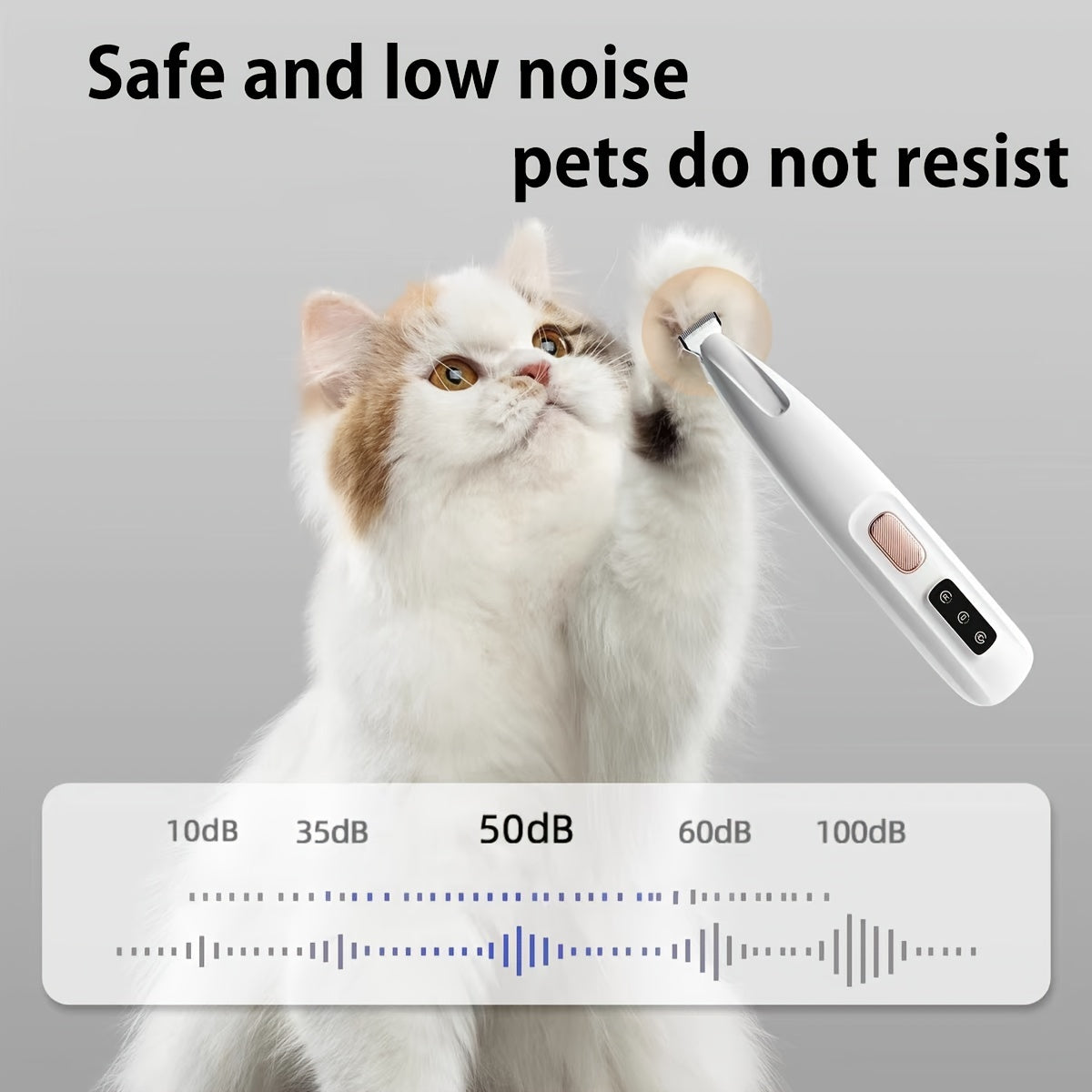 Pet Electric Paw & Foot Hair Clipper | Dog & Cat | Quiet Motor