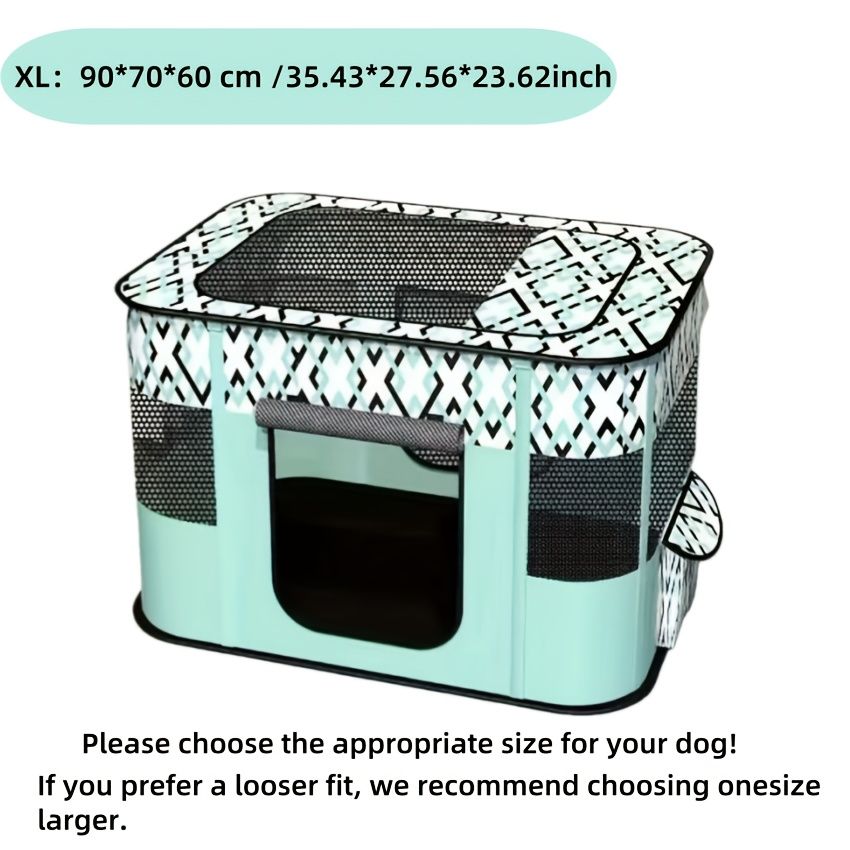 Foldable Pet Nursery Tent Cage | Dog Cat Playpen with Carry Bag