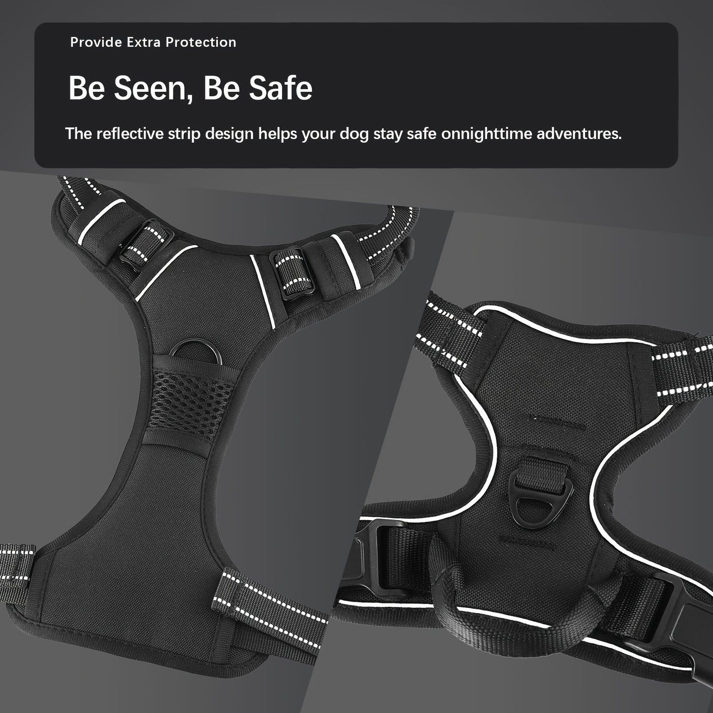 Anti-escape dog harness & leash