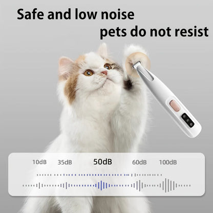 Low-Noise Pet Grooming Clippers with LED Assist Lighting | Dog & Cat