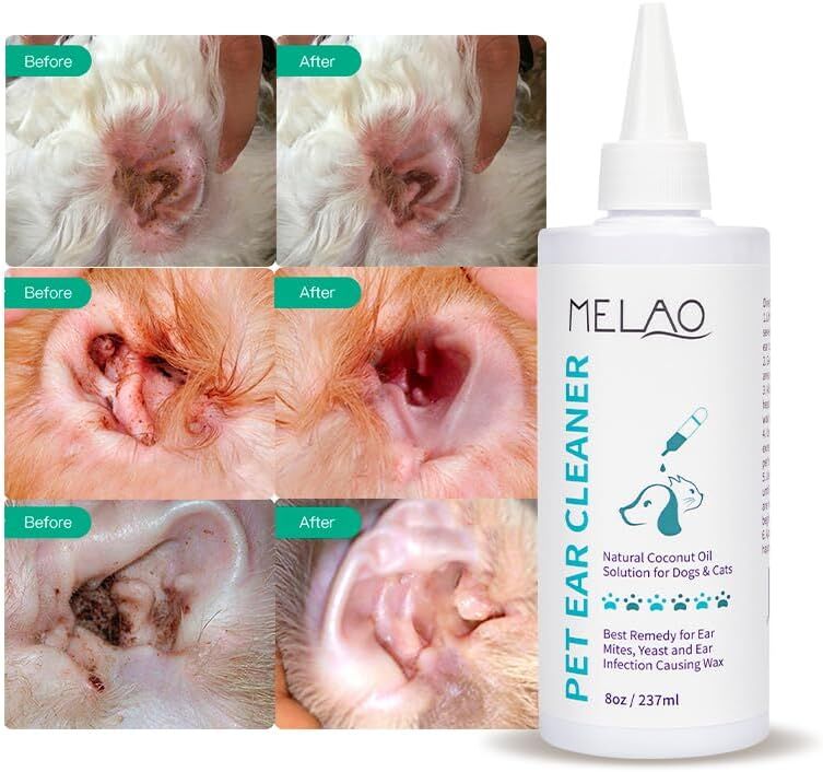 Ear Cleanser for Dogs & Cats | Long Nozzle