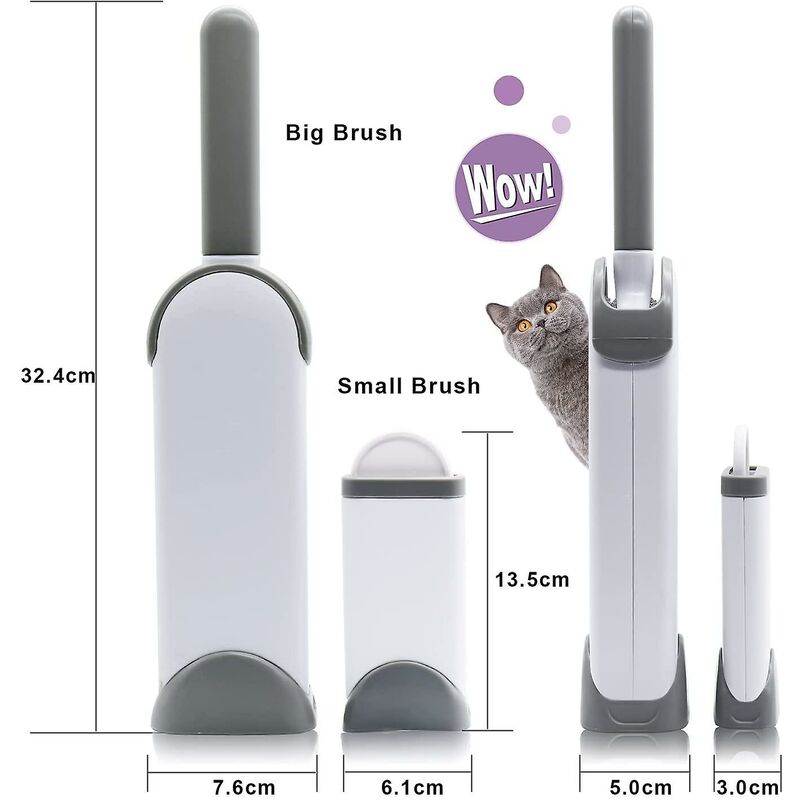 Reusable Pet Hair Remover Cleaning Brush | Removes Dog & Cat Fur