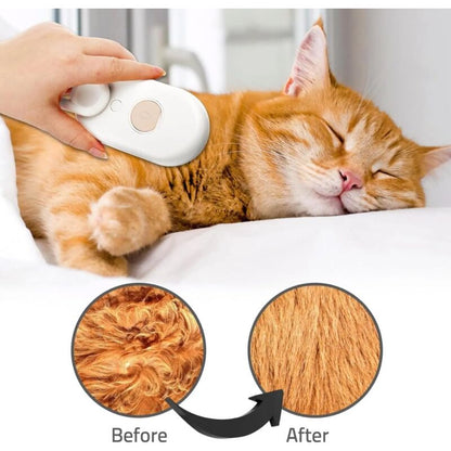 Electric Steam Brush for Dogs & Cats