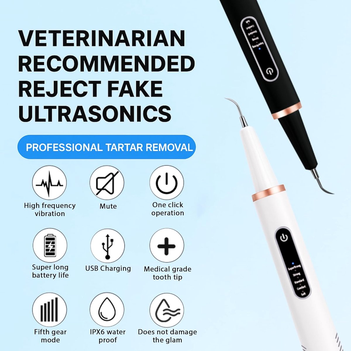 Electric Pet Dental Toothbrush | Dog & Cat
