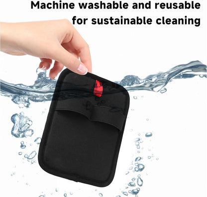 Black Static Electric Pet Hair Removal Gloves | Reusable | Dog & Cat