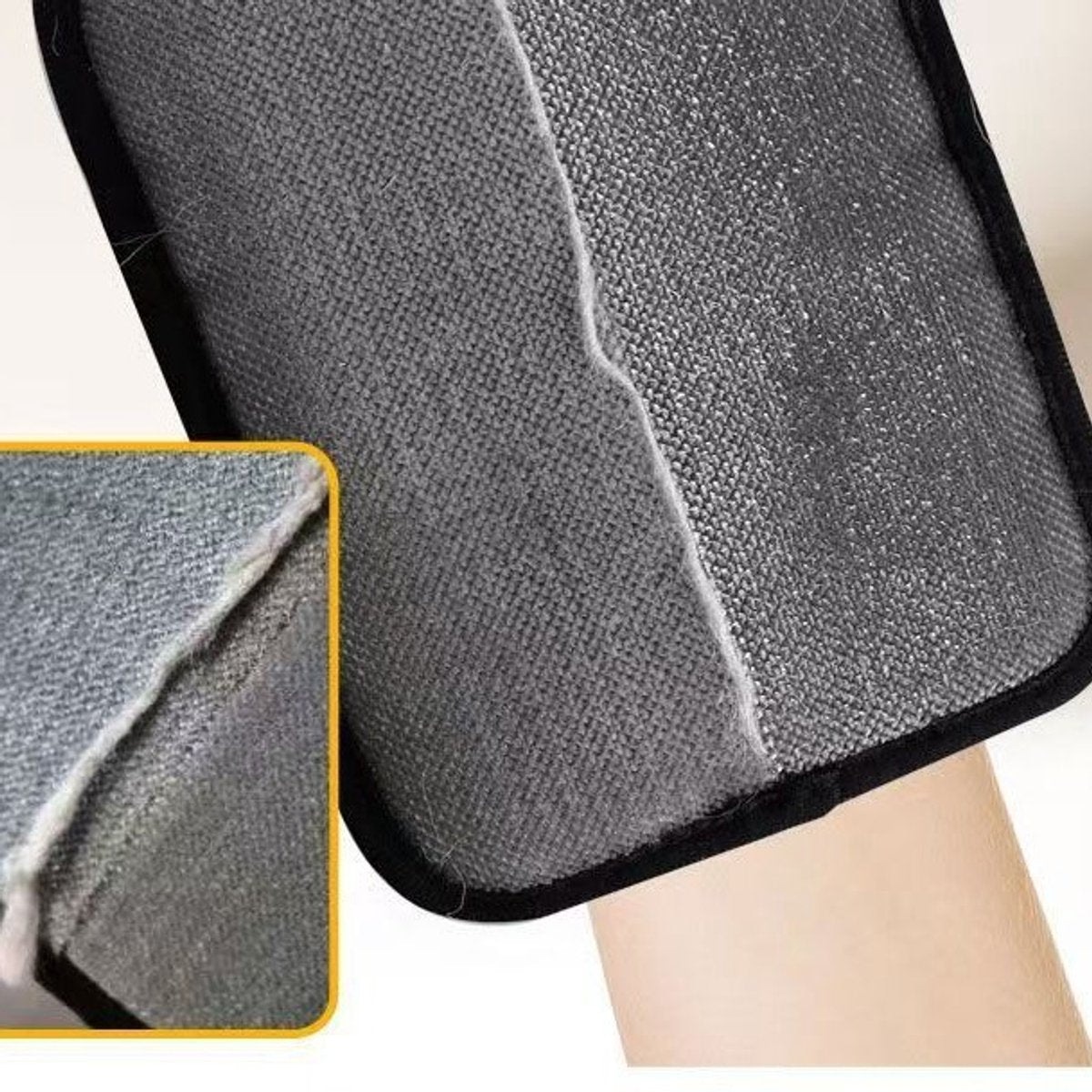 Black Static Electric Pet Hair Removal Gloves | Reusable | Dog & Cat