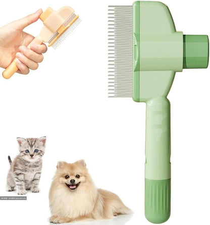 Green Self-Cleaning Slicker Pet Brush | Dogs & Cats