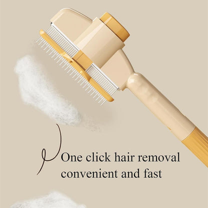 Yellow Self-Cleaning Slicker Pet Brush | Dogs & Cats