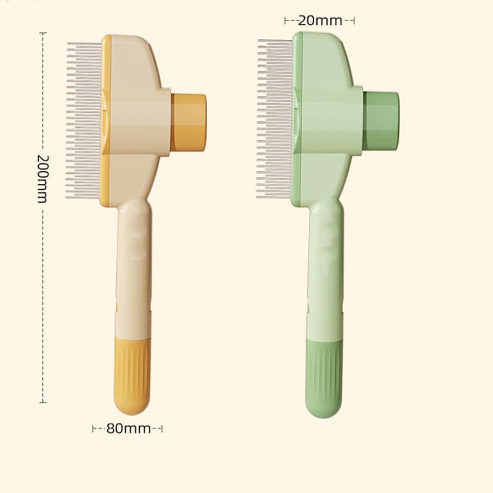 Yellow Self-Cleaning Slicker Pet Brush | Dogs & Cats
