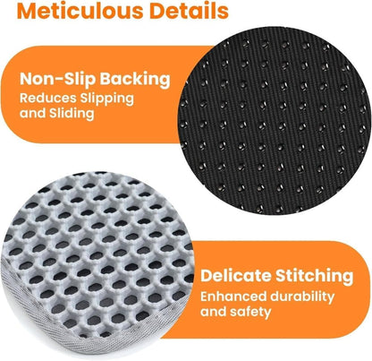 Gray Double EVA Cat Litter Mat | 45x60cm | Easy Clean