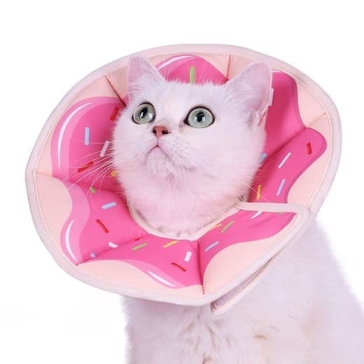 Pink Adjustable Protective Recovery Collar | Waterproof | Size S