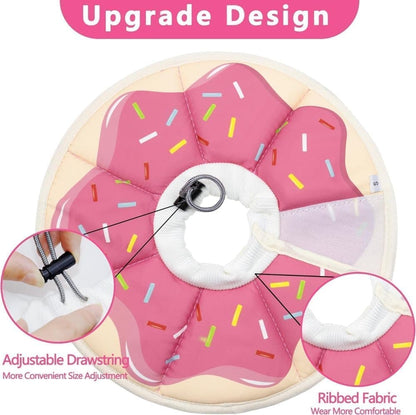 Pink Adjustable Protective Recovery Collar | Waterproof | Size S