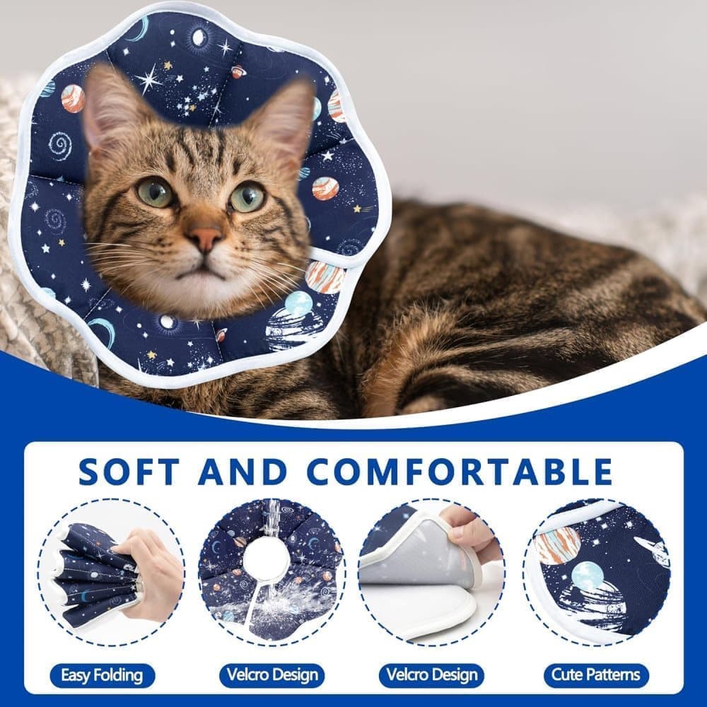 Adjustable Protective Recovery Collar with Velcro | Size M