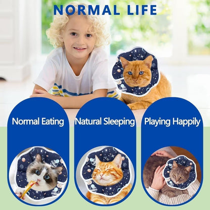 Adjustable Protective Recovery Collar with Velcro | Size M