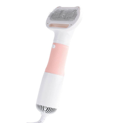 Pink 3-in-1 Pet Hair Dryer with Brush | Dog & Cat
