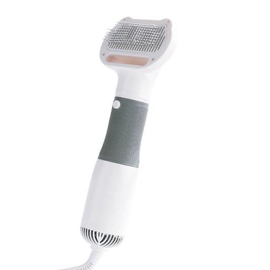 Grey 3-in-1 Pet Hair Dryer with Brush | Dog & Cat
