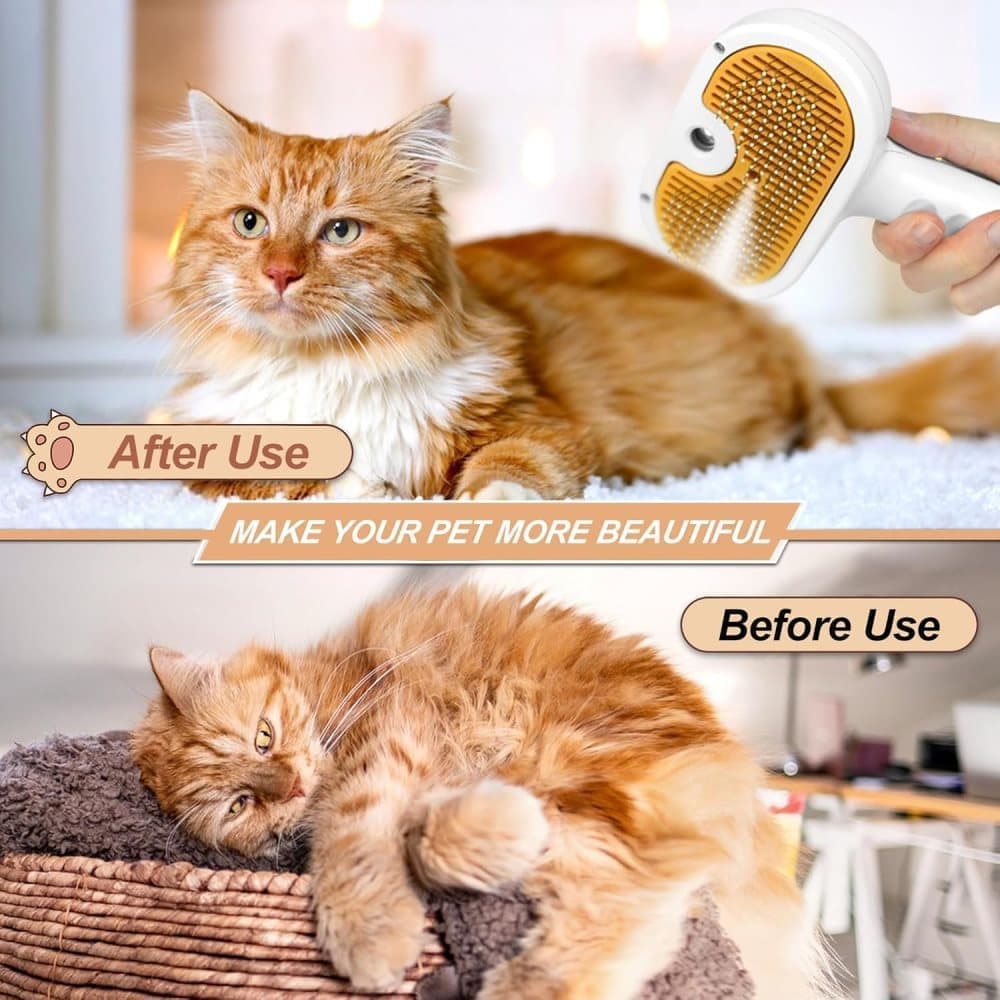 Pet Grooming Pressure Brush | Effective Fur Care | 20x11.5x8cm