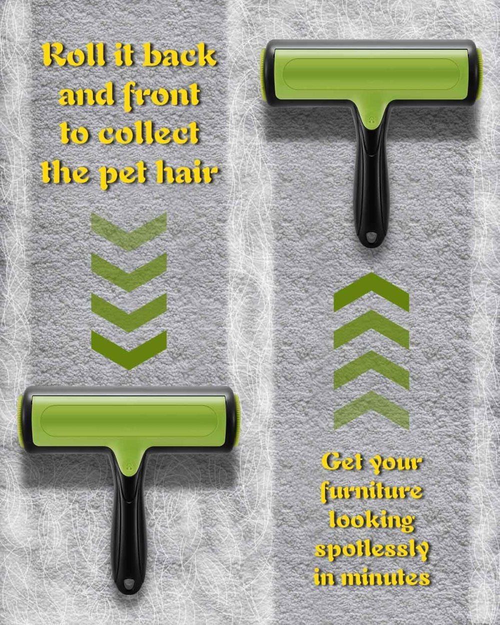 Light Blue Reusable Pet Fur Remover Roller | Dogs & Cats